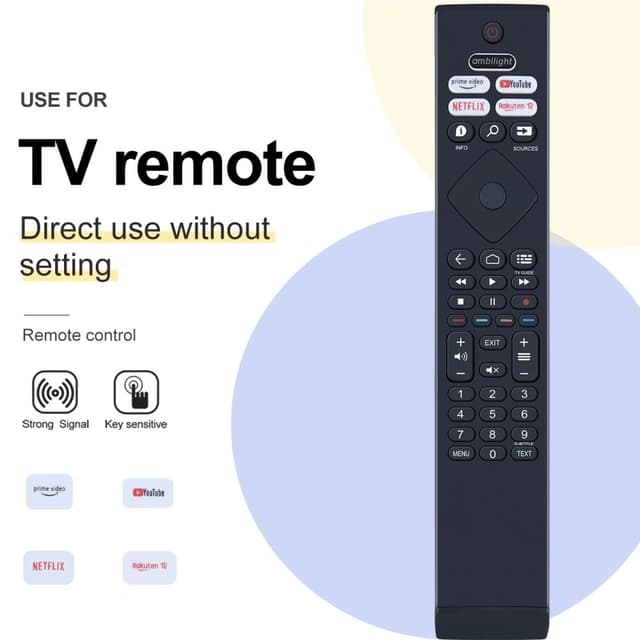 TV fjernbetjening Erstatning for BRC0984501 / 01 Til Philips TV