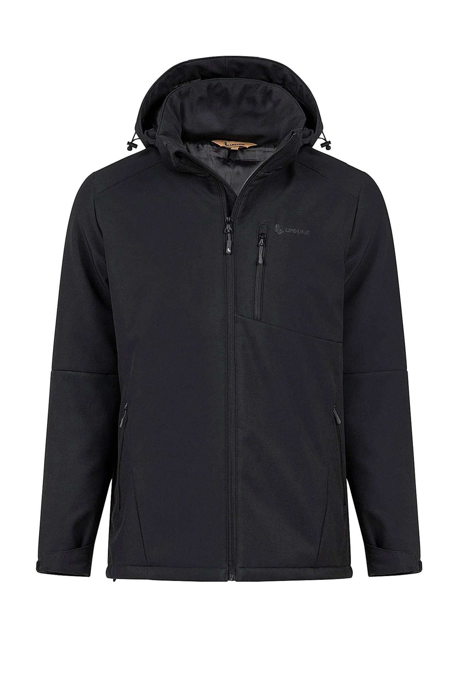 Life-Line softshell outdoor jack Joy zwart