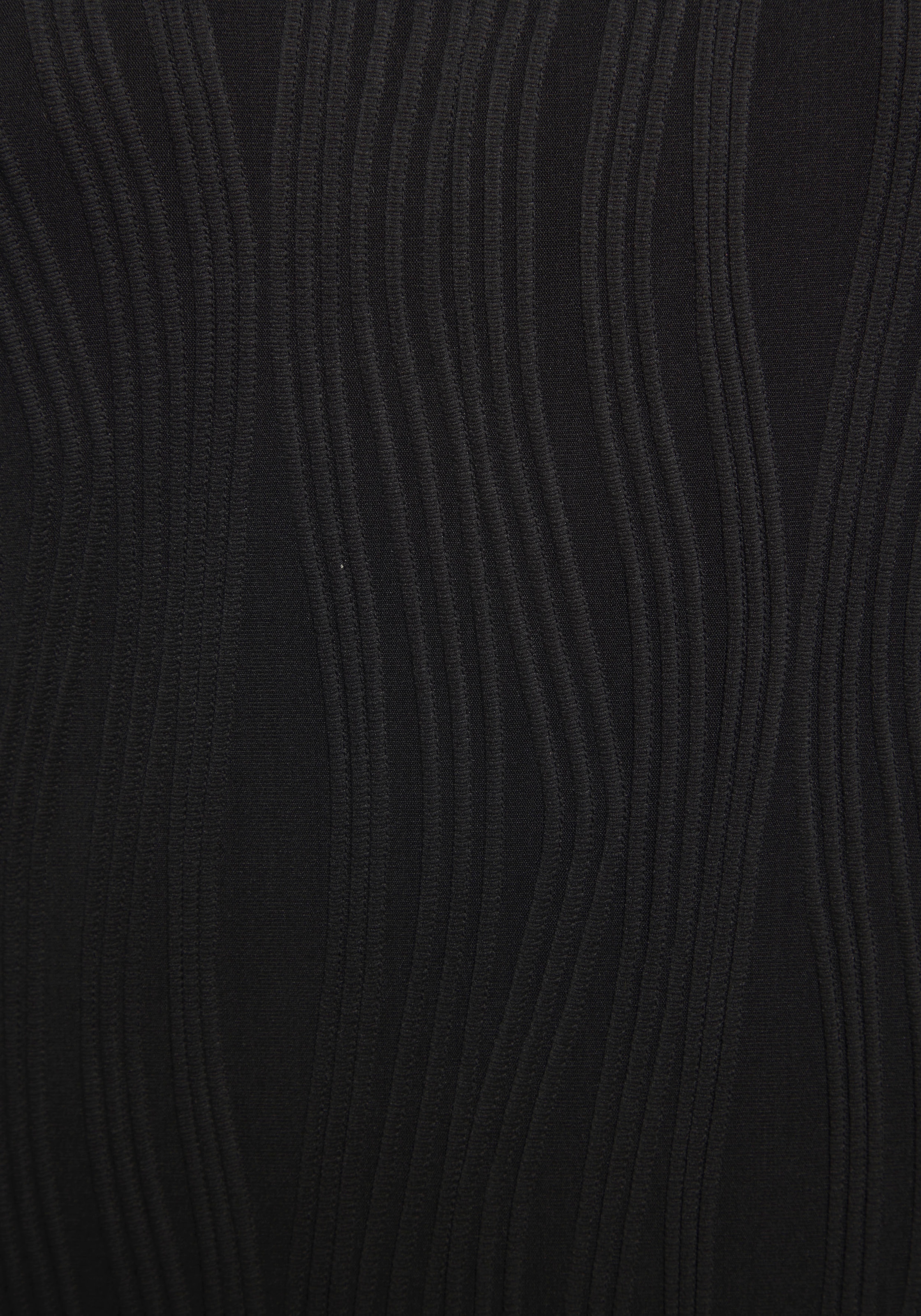 LASCANA Midikleid mit Strukturmuster, enges Kleid, figurbetont
