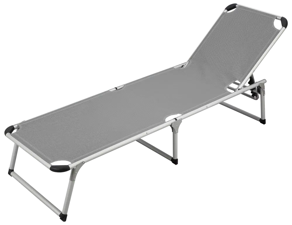 CampOut Drømmeseng aluminium - grå/sort