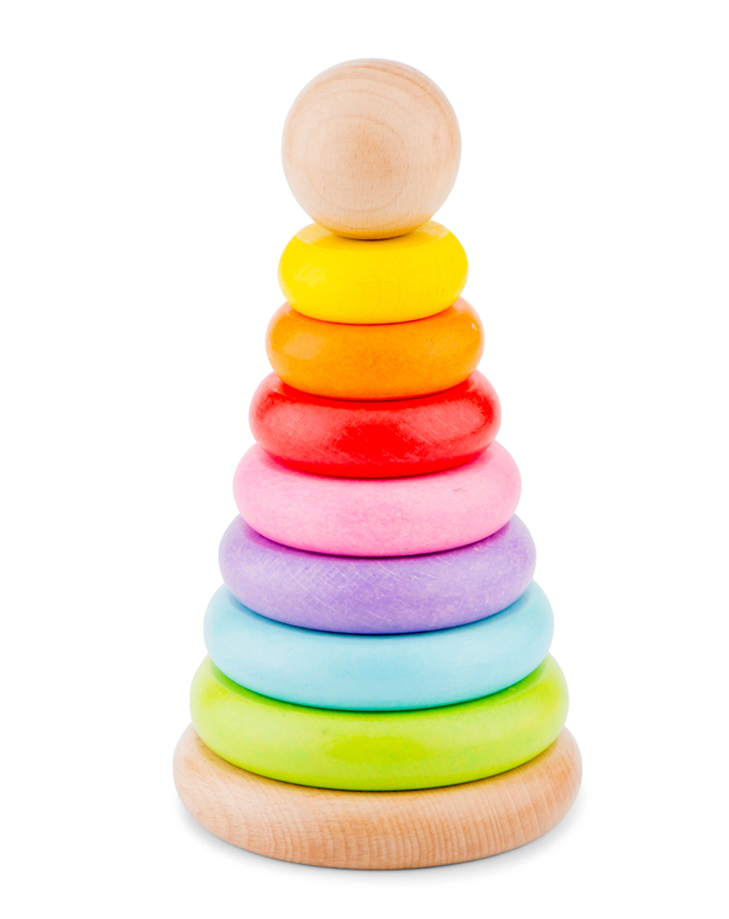 Stapelturm REGENBOGEN 8-teilig aus Holz