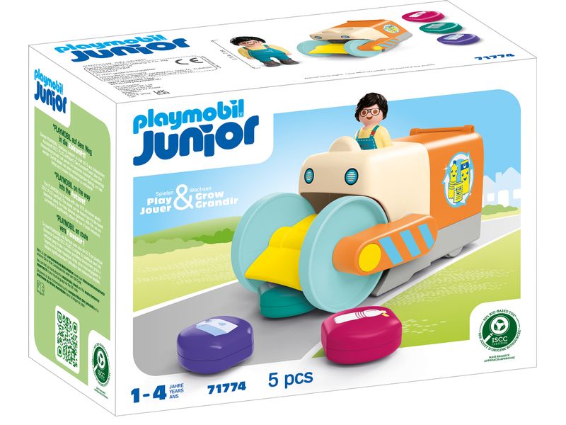 Playmobil Junior Spassiges Müllsammelfahrzeug 71774 Müllabfuhr für Kinder