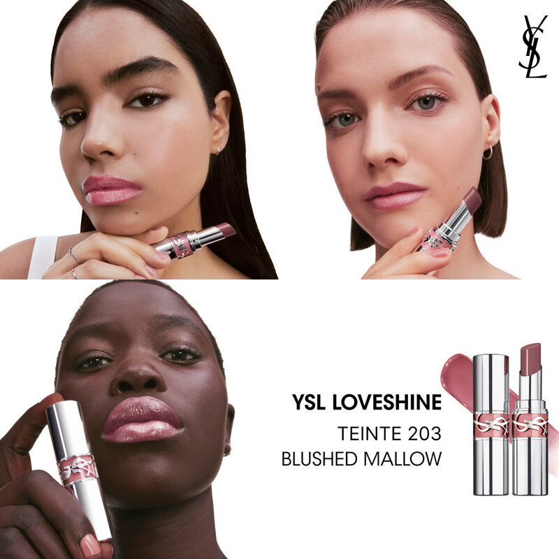 YSL LOVESHINE  ROUGE À LÈVRES BRILLANT ET SOIN - BLUSHED_MALLOW