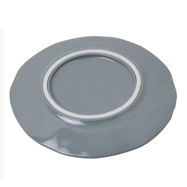 Assiette à dessert Mélamine 21cm Pearl base anti-dérapante BRUNNER