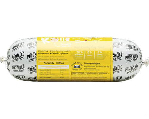 Purbello Hondensnack Hondenrol met Kip 800g