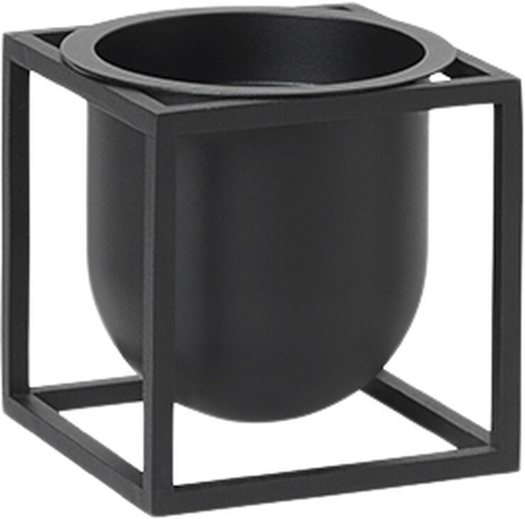 Audo Copenhagen Kubus Flowerpot 10, Black Black