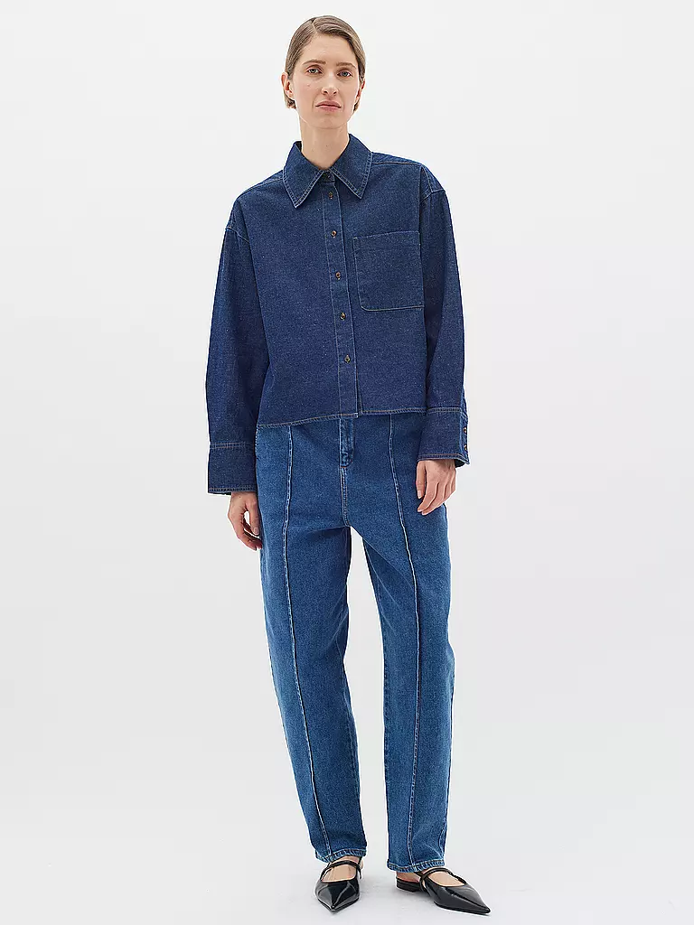 IN WEAR Jeansbluse JAYAIW dunkelblau