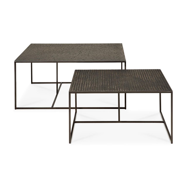 Ethnicraft Nesting pentagon salontafel set van 2 whisky