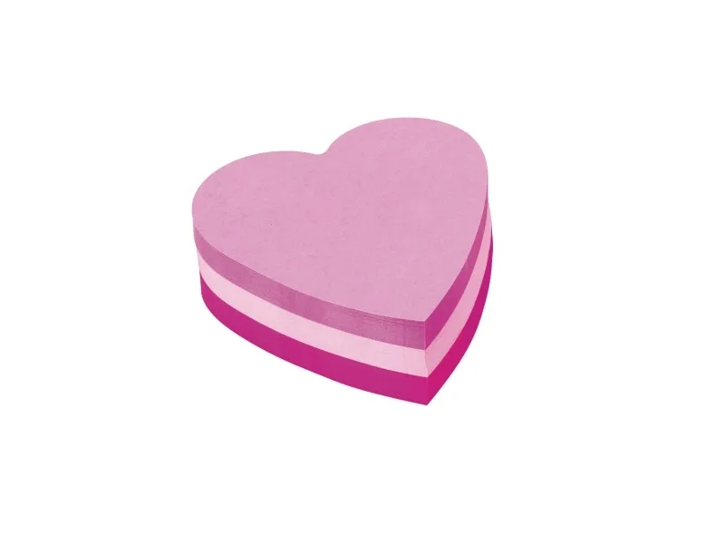Notes Kubus hjerte Post-it® pink 225 ark