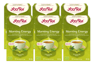 Yogi Tea Morning Energy Thee Voordeelverpakking 6x17ST