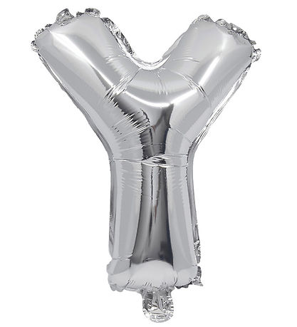 Decorata Party Folienballon - 32 cm - Y - Silber