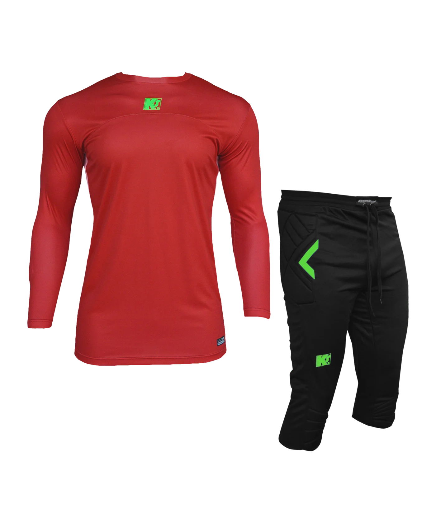 KEEPERsport Torwarttrikot Set LS Rot F116