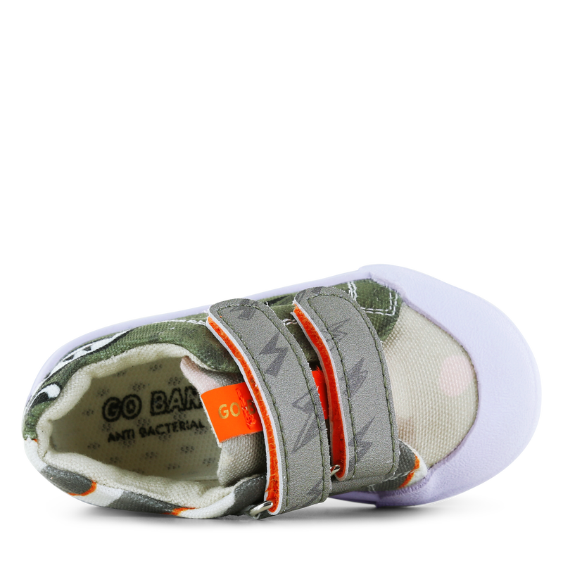 Go Bananas sneaker klittenband - Haai Canvas | Jongens schoenen