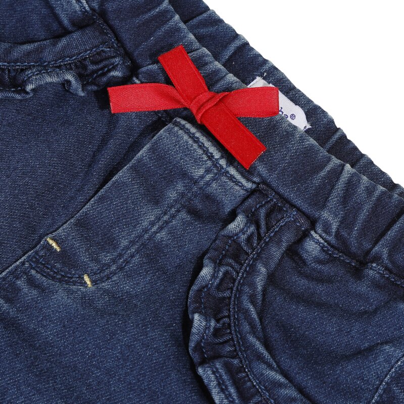 Pantalon knitlook bleu marine bébé fille Absorba Aucune nuance
