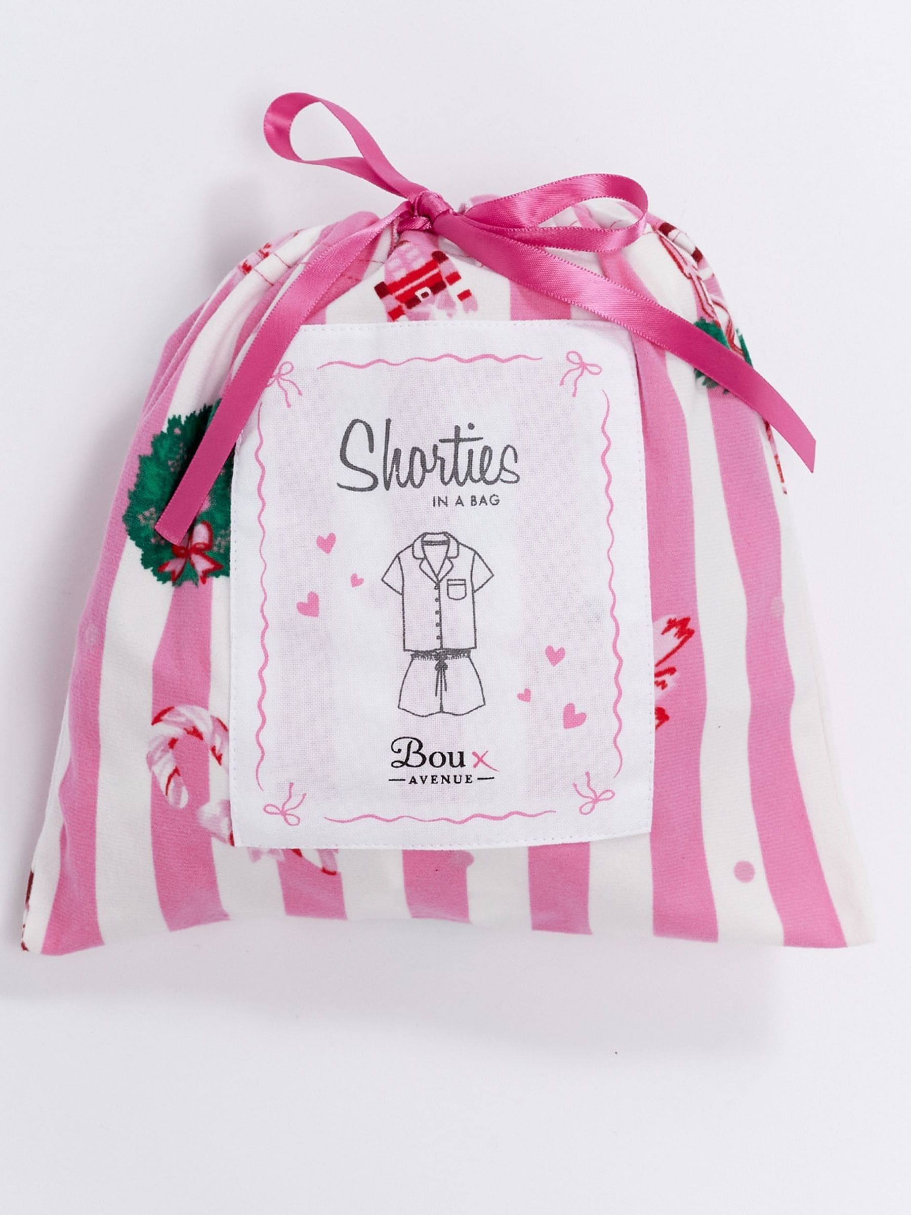 Roze/Witte Kerstprint - Boux Avenue Pyjamas In a Bag
