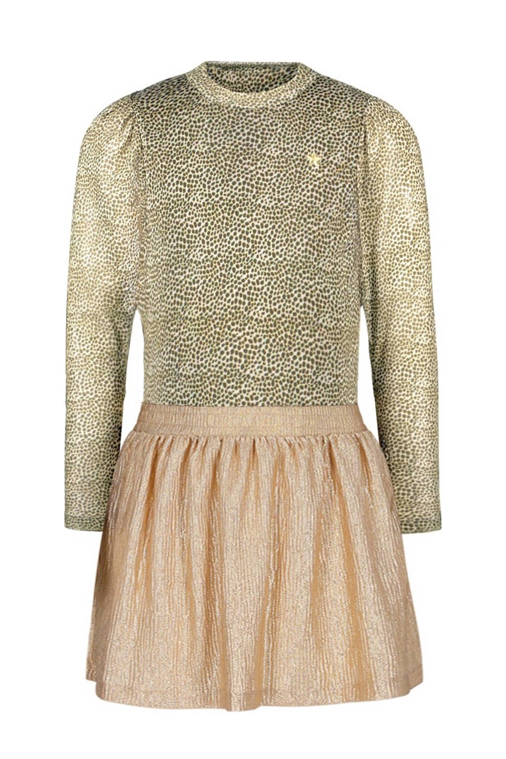 Like Flo midi jurk goud