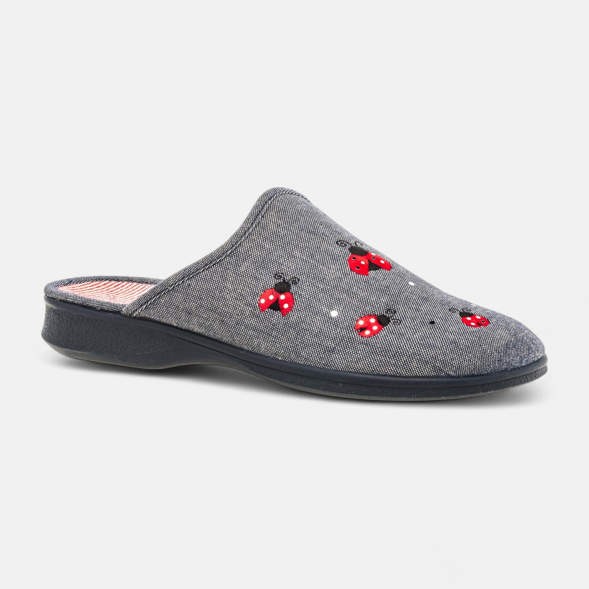Pantoufles mules Femme bleu marine