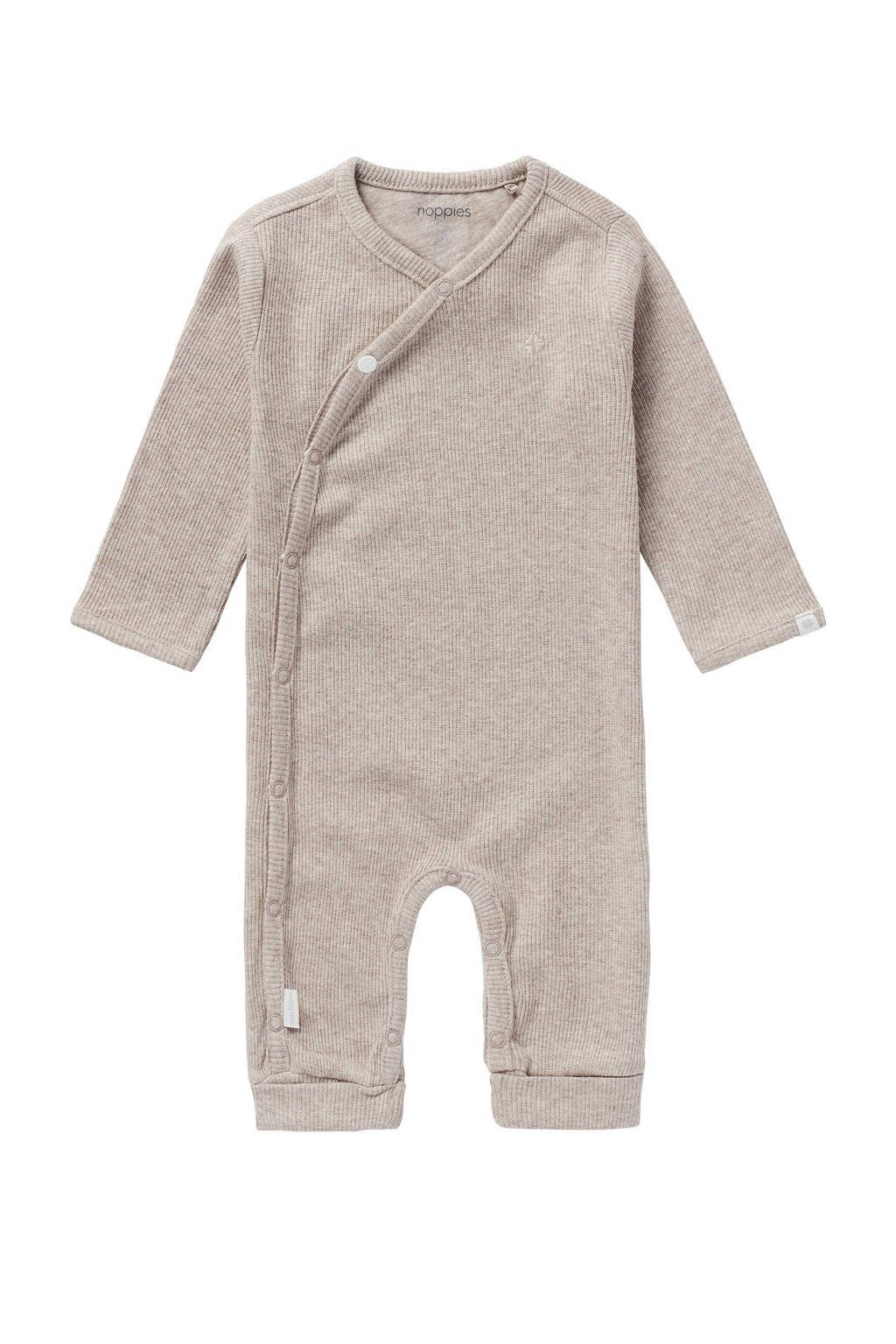 Noppies baby boxpak Nevis met borduursels taupe melange