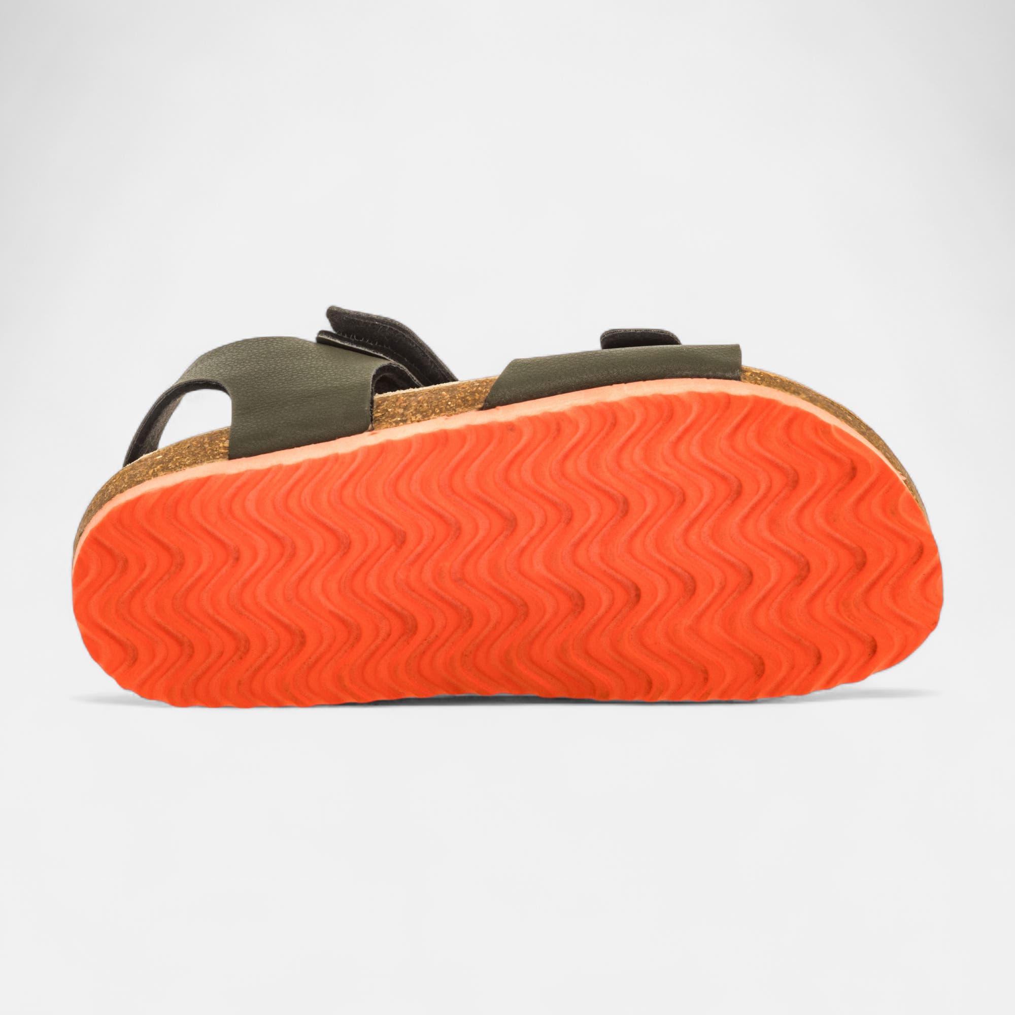 Mules semelle liège Garçon kaki