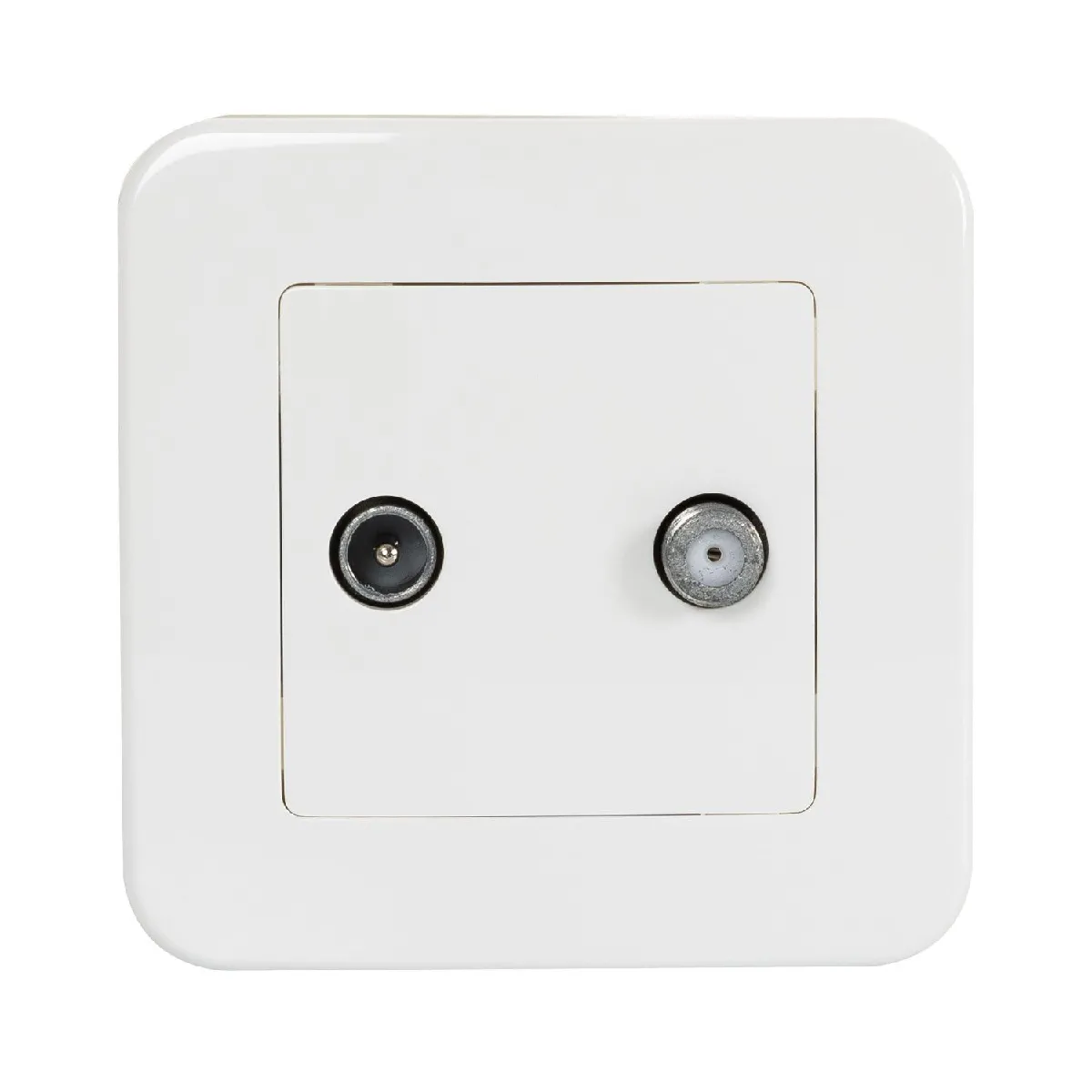 Ledkia Prise TV + SAT Classic - Argent