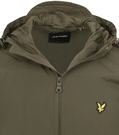 Lyle & Scott Jas Zip Through Olijfgroen JK464V-W485 kopen