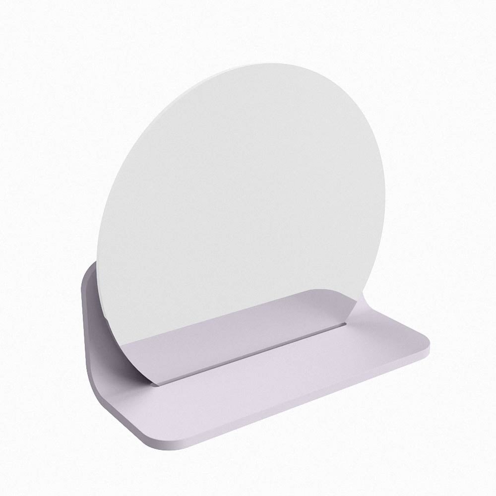 Mondiaz Spot spiegel rond Ø30cm met planchet cale