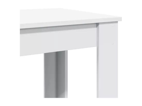 Table de bar blanc 102x50x103,5 cm bois d'ingénierie