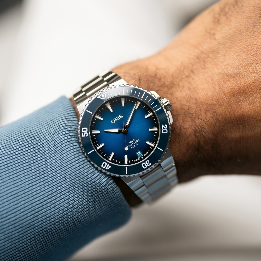 Oris Aquis Date Calibre 400 Blau Ø 43.5mm
