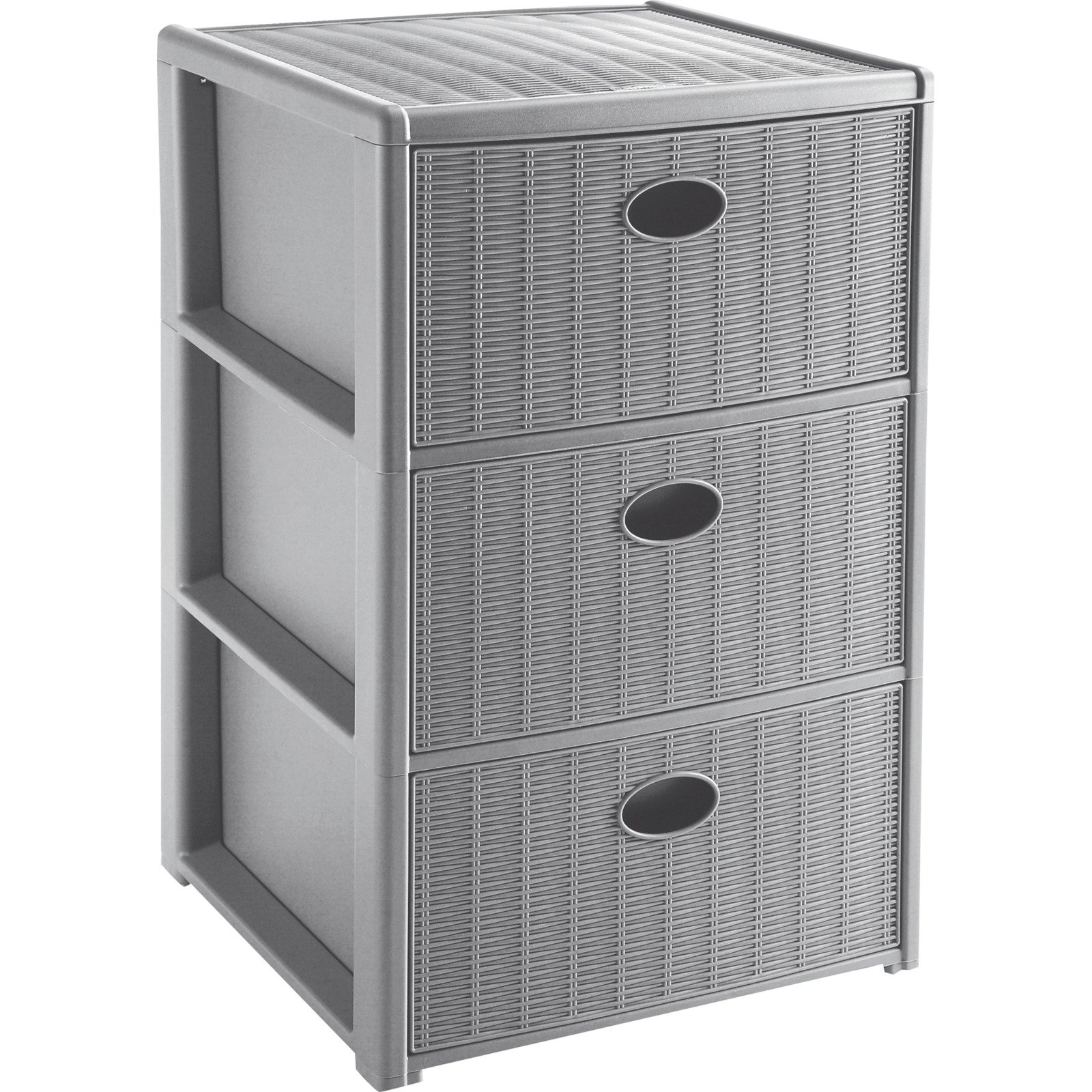 Kommode Elegance Polypropylen 39,5 x 79 x 39,5 cm weiss