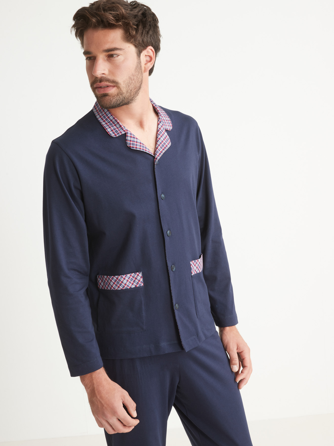 Pyjama maille pur coton peigné