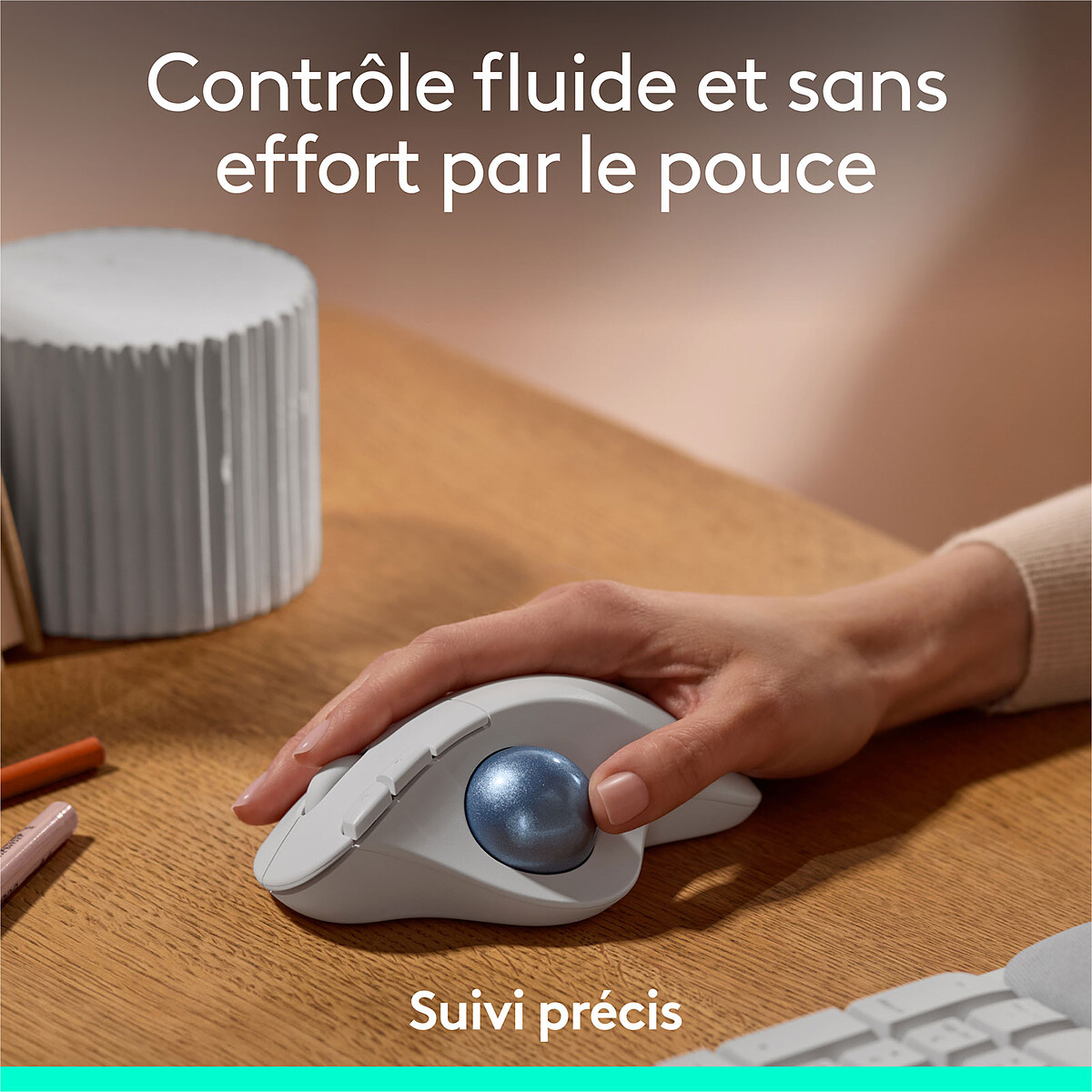 Logitech Ergo M575S (Blanc)