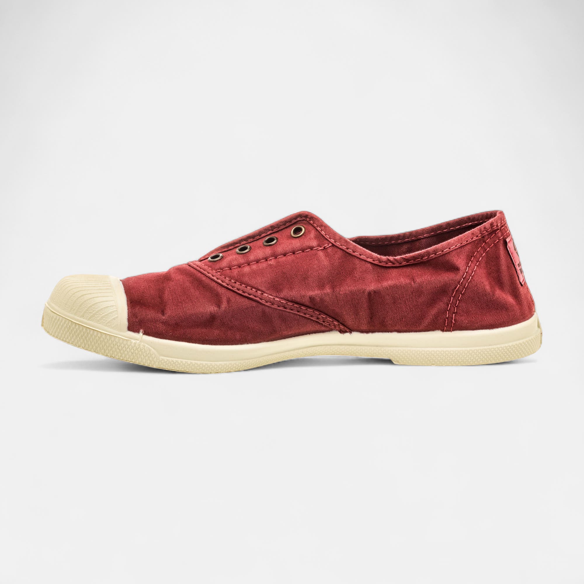 Baskets en toile Femme bordeaux