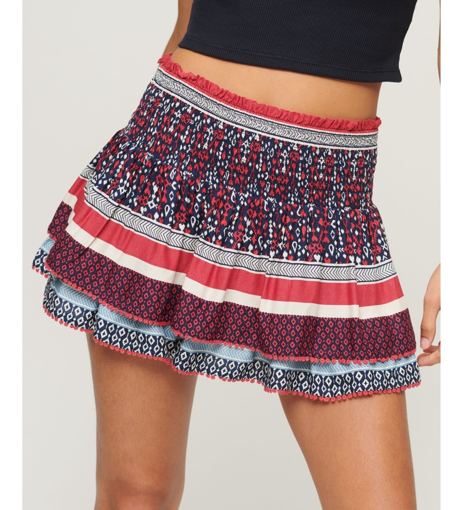 Superdry Mini escalonada com logotipo vintage lila