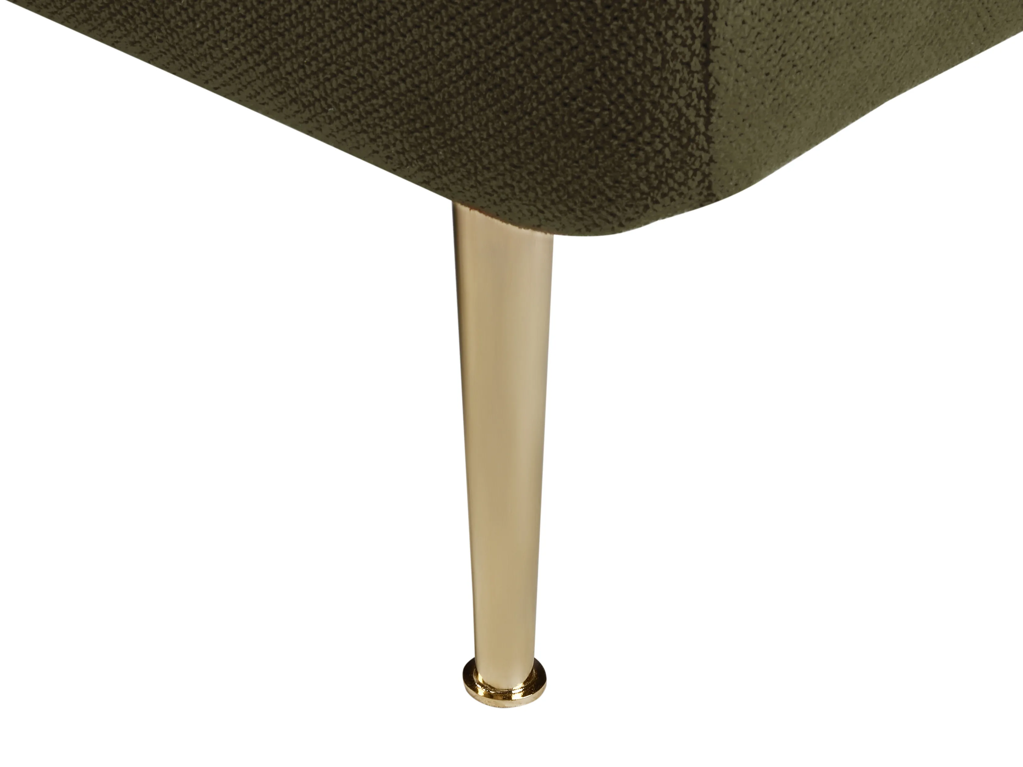 Linkszijdige chaise longue GONESSE Stof Groen