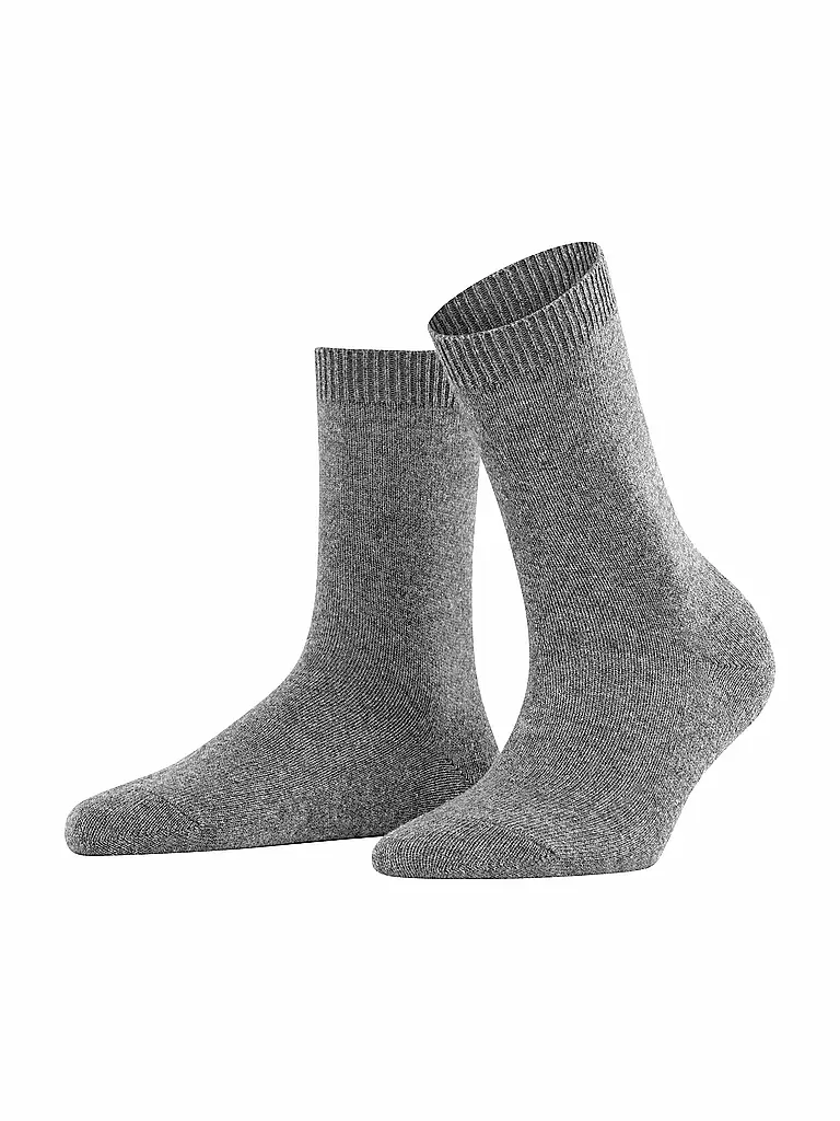 FALKE Socken COSY WOOL lieght greymelange hellgrau