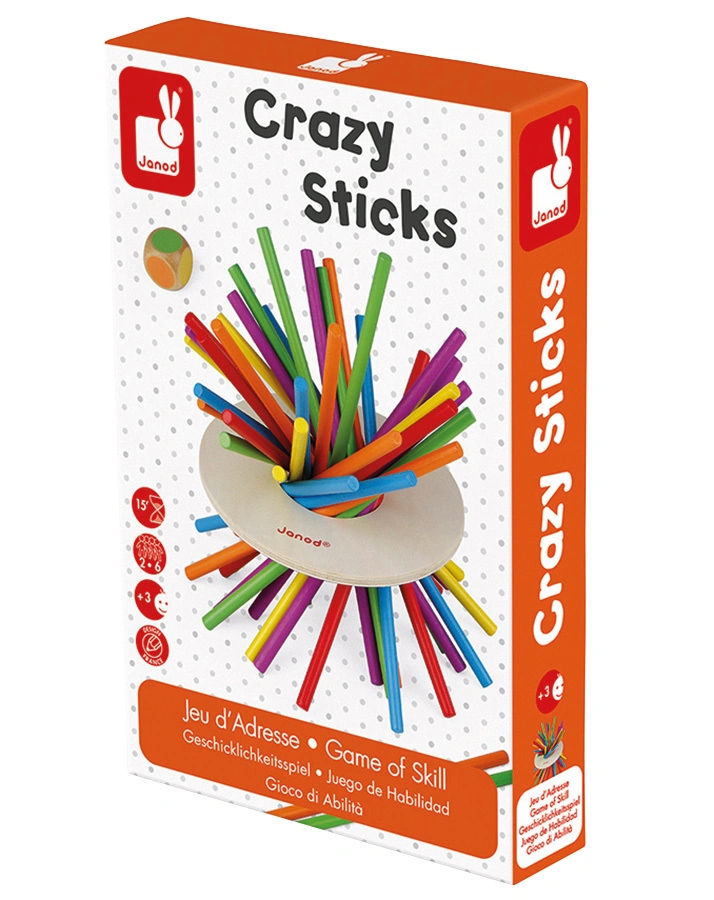 Geschicklichkeitsspiel CRAZY STICKS aus Holz