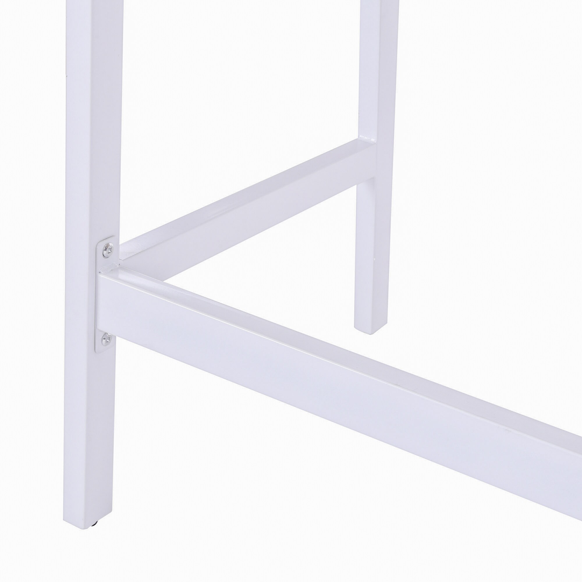 HOMCOM Schreibtisch Trendiges Industrie-Design, Metallgestell mit pulverbeschichteter Oberfläche Natur 100 x 55 x 81,5 cm (LxBxH)