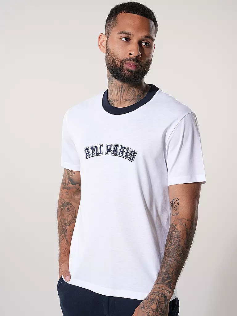 AMI PARIS T-Shirt weiss