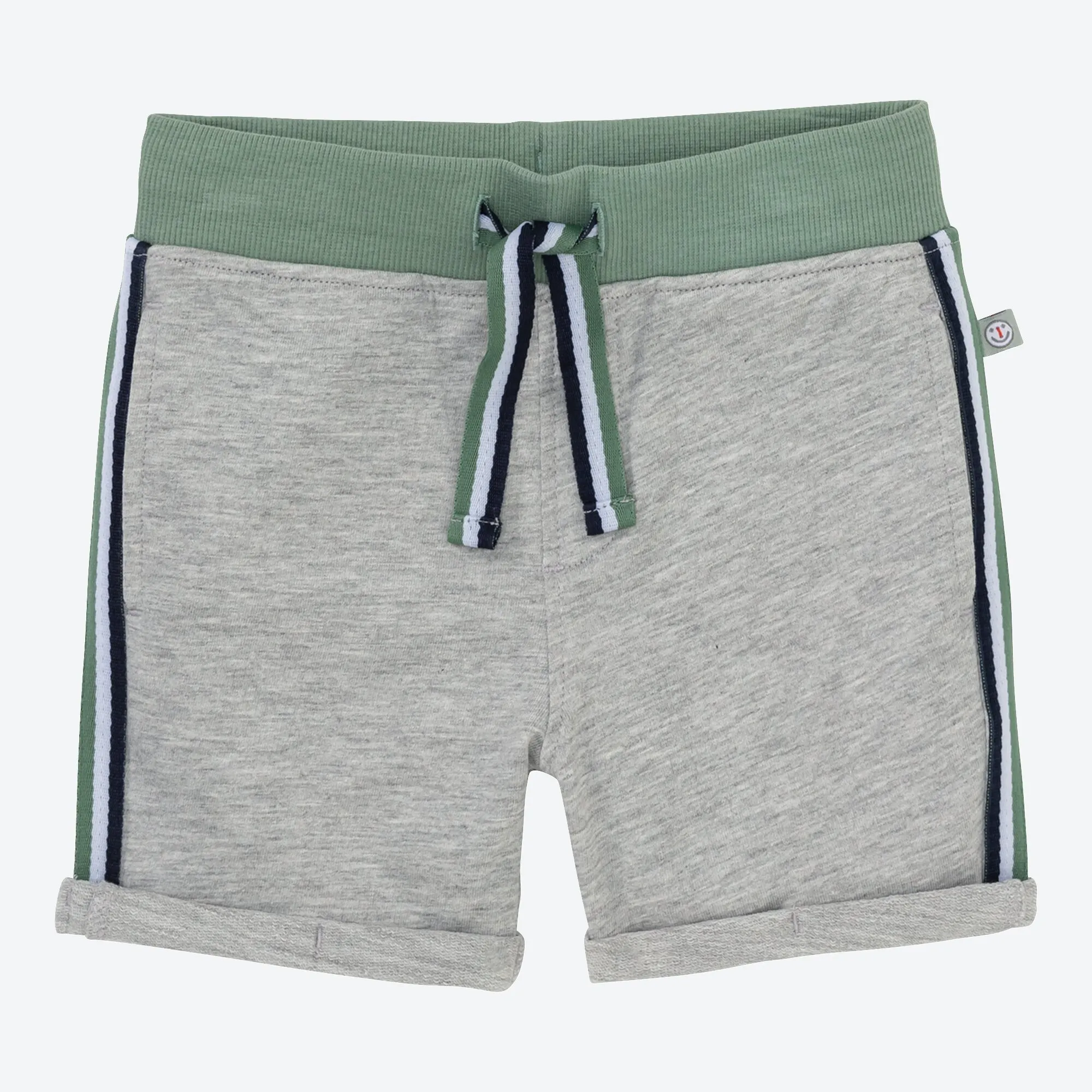 Baby-Jungen-Shorts mit Kontrast-Streifen