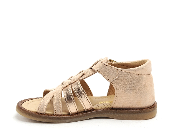 Babybotte nu pieds enfant tourbillon or