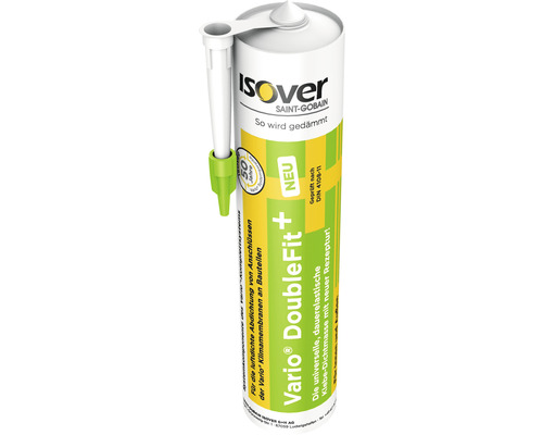 ISOVER Vario® DoubleFit+ kit, pasta-achtige lijm voor binnen en buiten, verpakking van 310 ml = 6 stuks