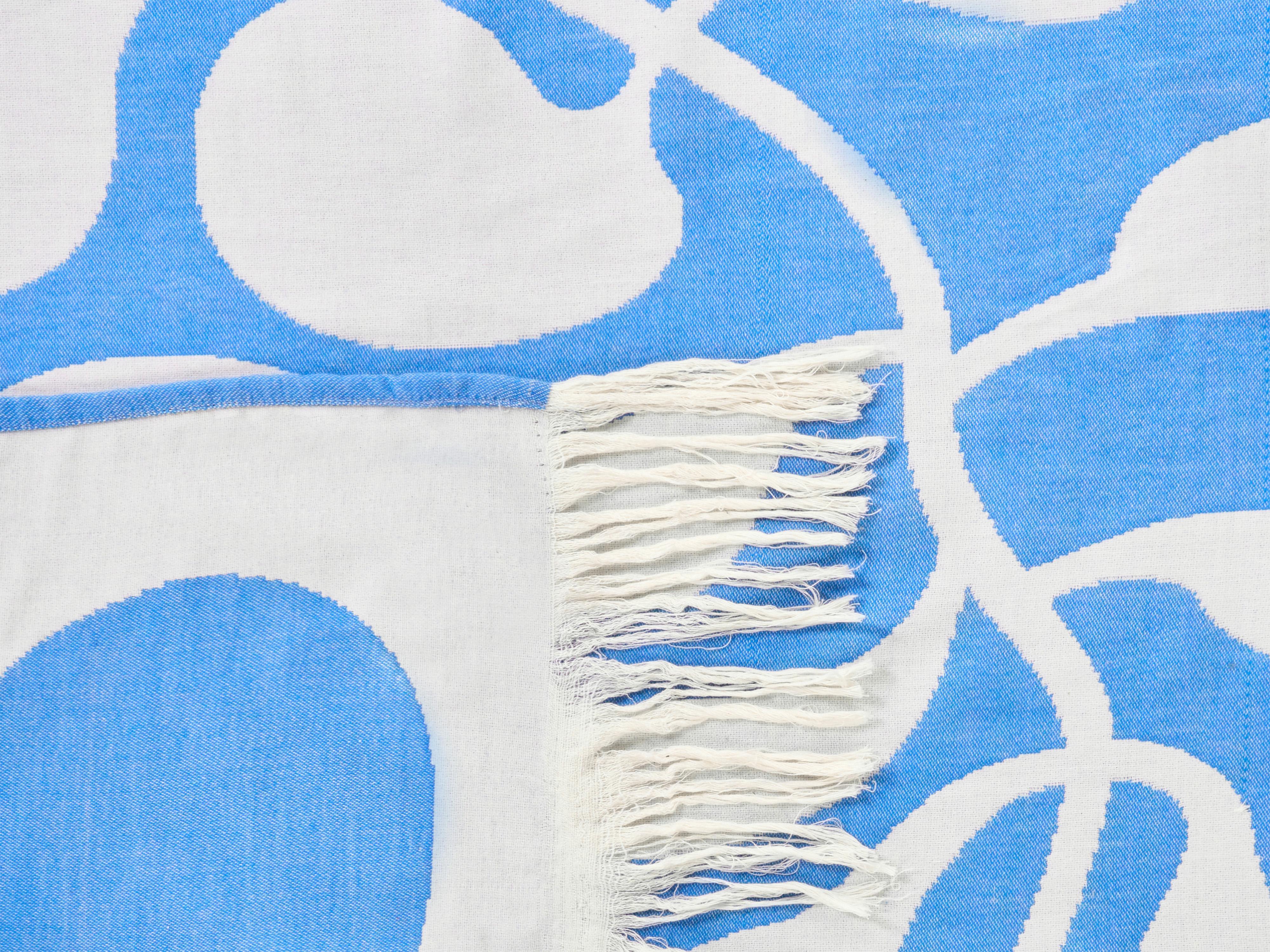 Plaid KIHUN Stof 130 x 170 cm Blauw