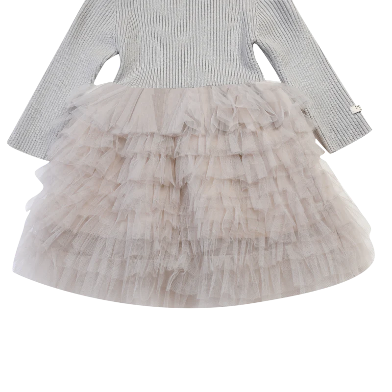 Cecilly Dress | Light Grey