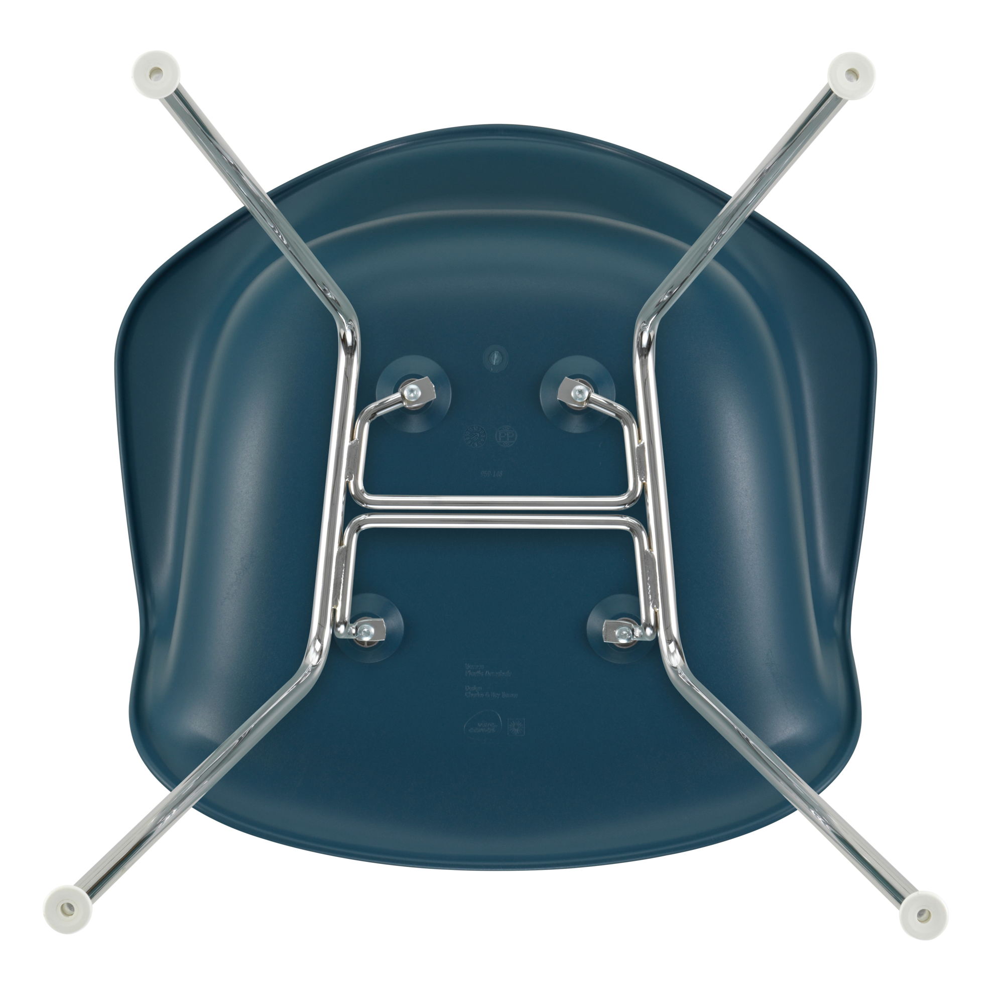 Eetkamerstoel DAX RE chroom Sea Blue