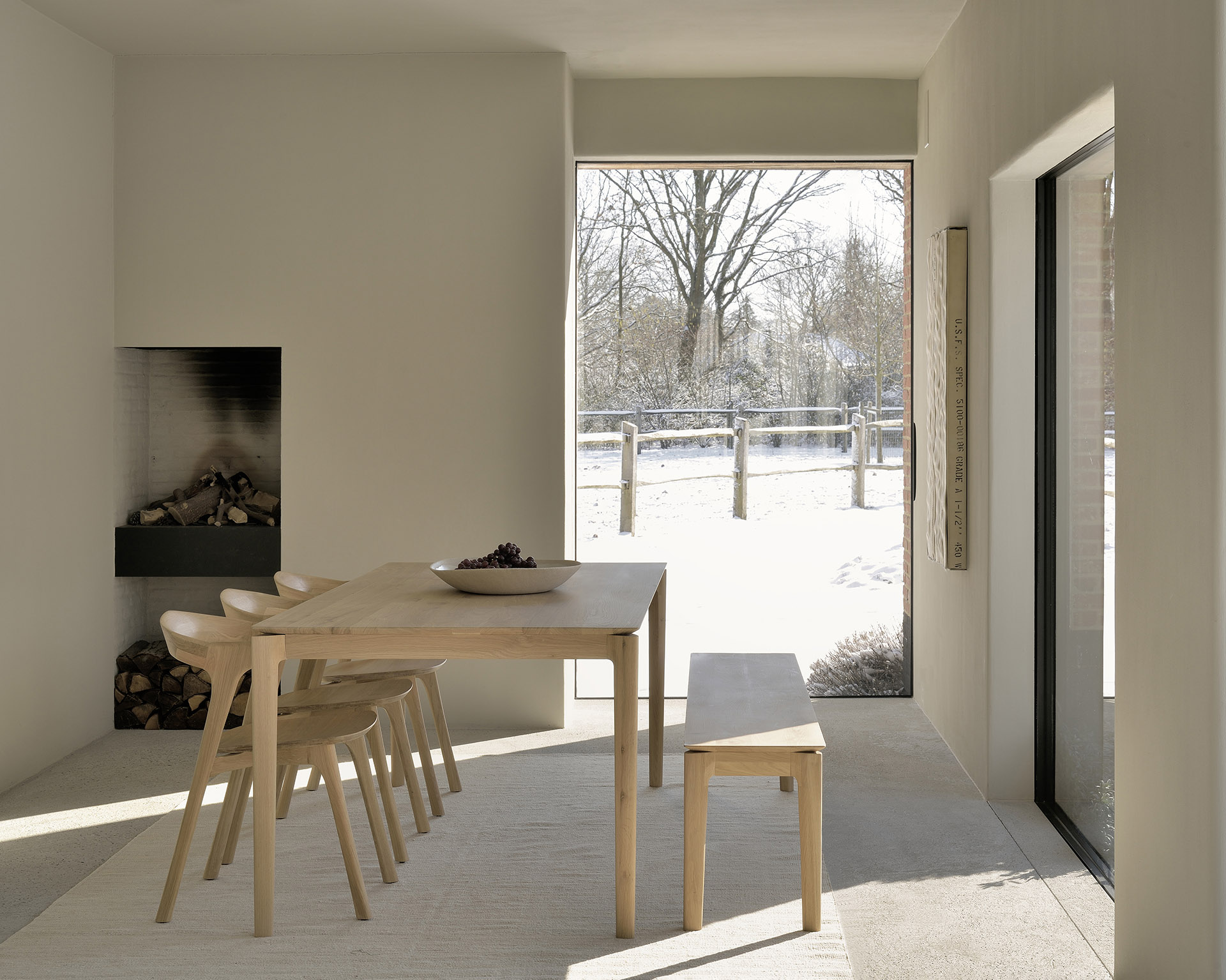 Eettafel Bok 200x95 cm eiken gelakt