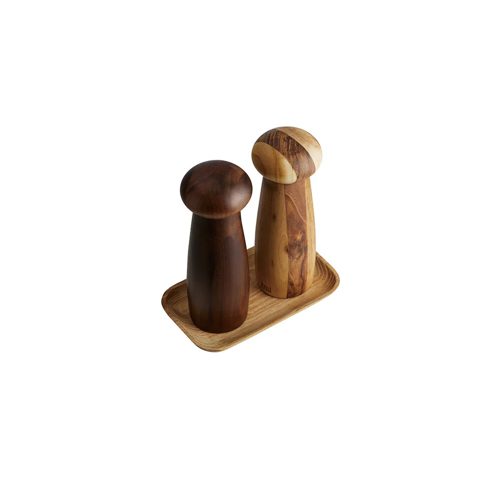 RAW  RAW kværnesæt, teak/acacie - 3 dele.