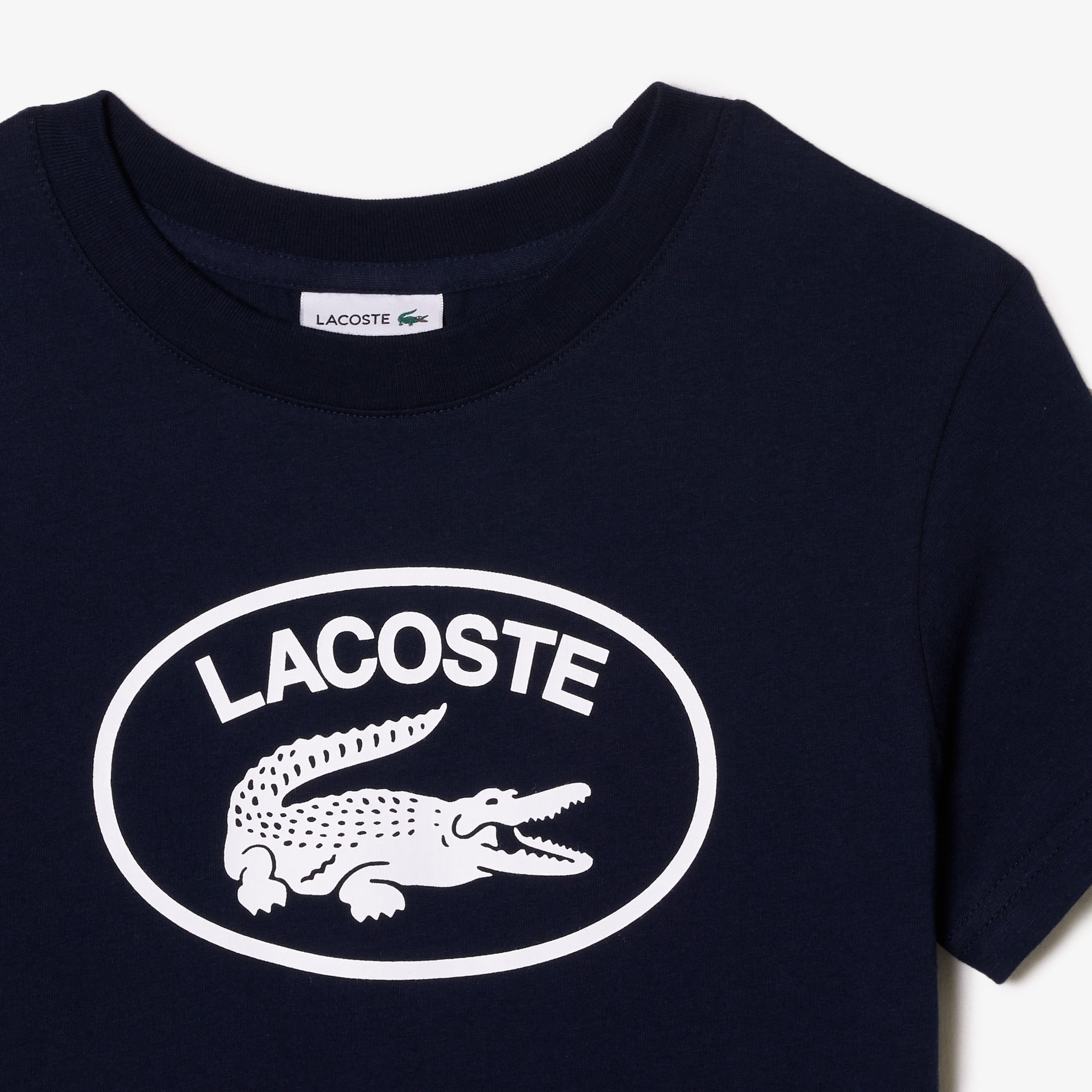 T-shirt enfant avec marquage contrasté Lacoste en jersey de coton T-Shirts & Chemises - Bleu - Lacoste - Enfant