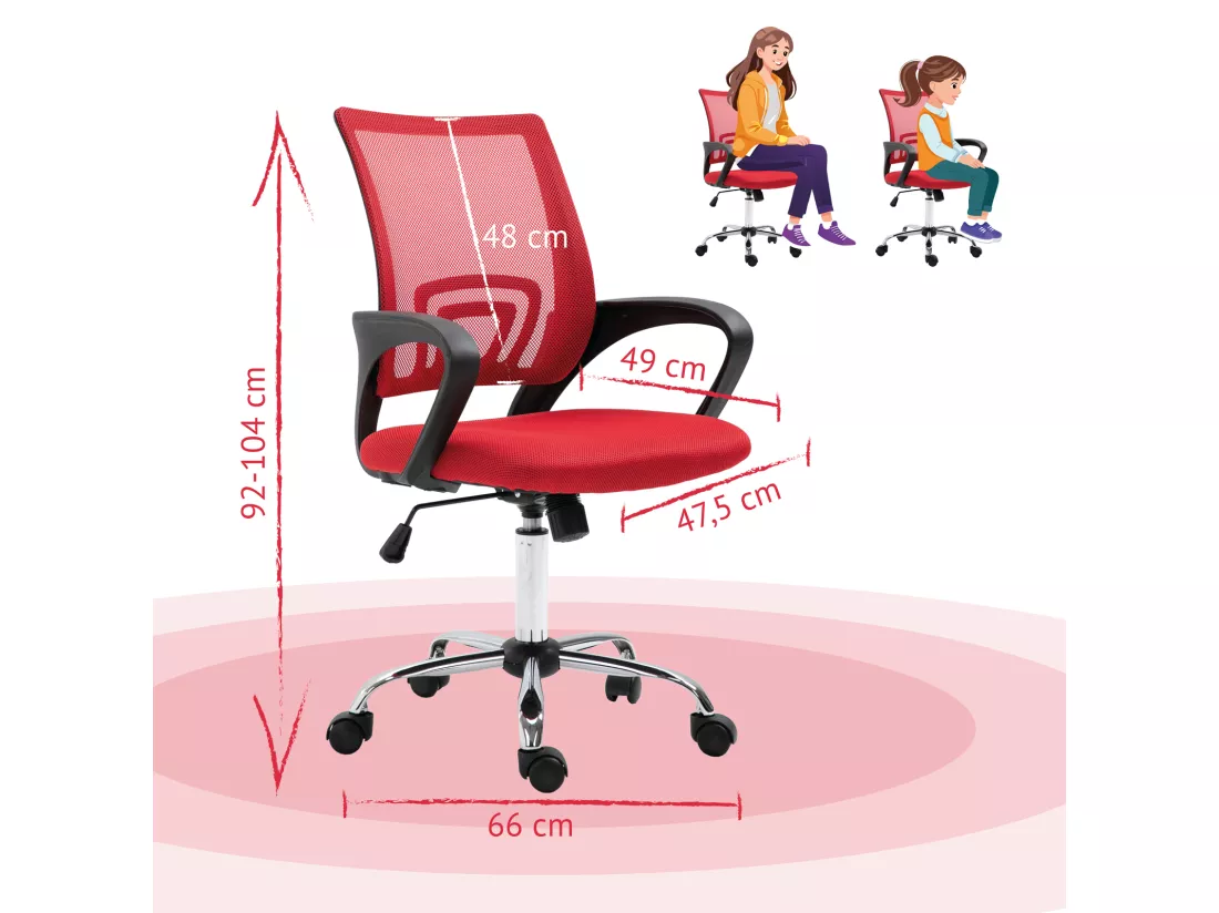 Chaise de bureau Enfants Adolescents