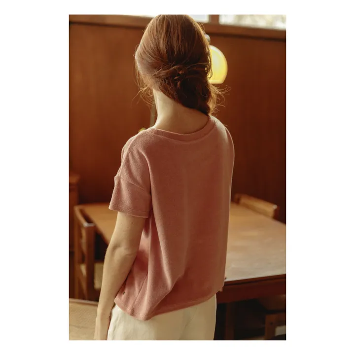 Emile et Ida T-shirt Zay Eponge - Collection Femme | Bois de rose