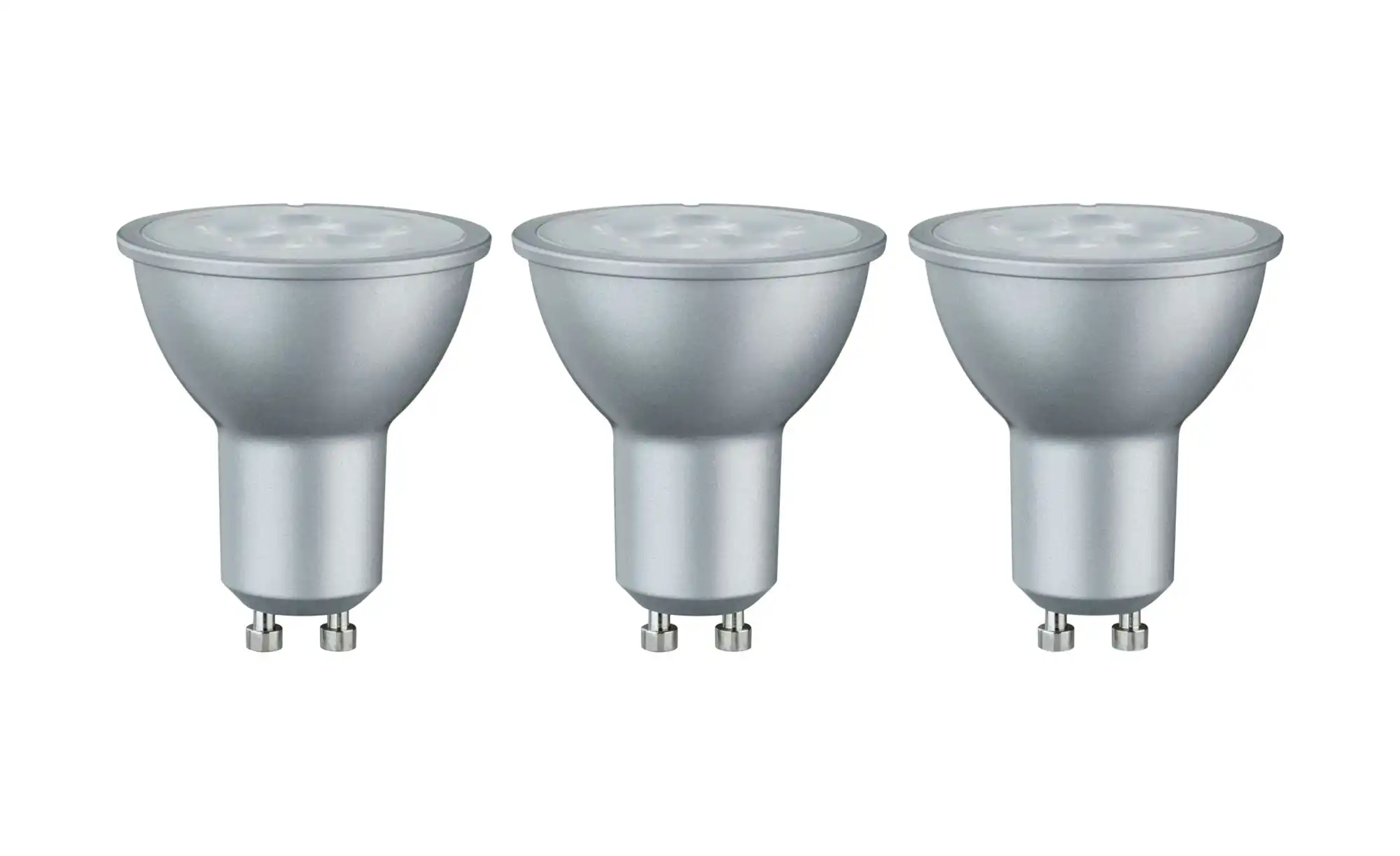 LED 3-er Pack GU10/ 6,5W, silber